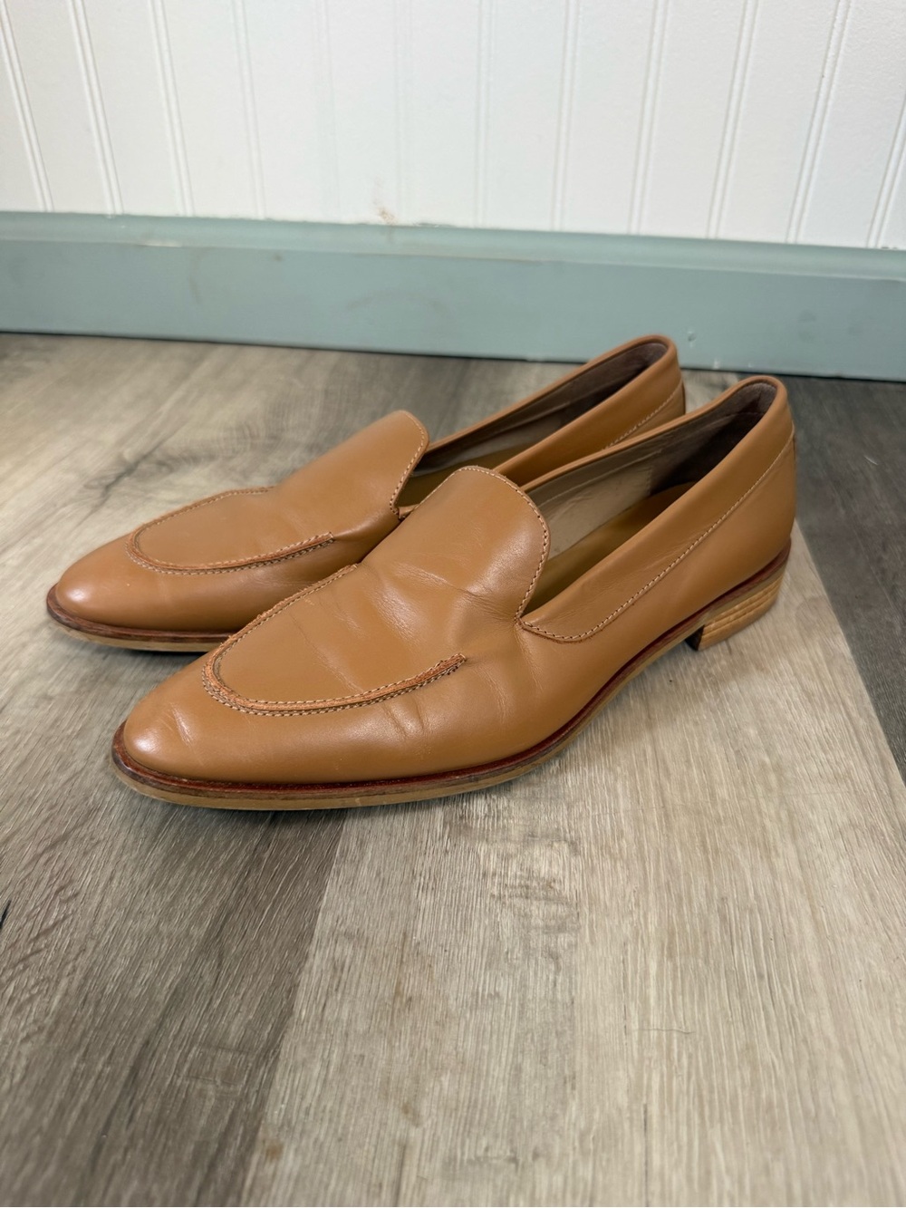 Everlane Modern Loafers 10.5 Tan Italian Leather